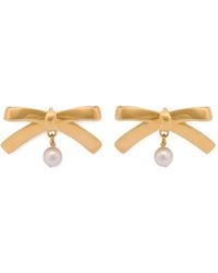 Moschino - Bow-Shaped Earrings - Lyst