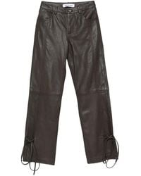 Won Hundred - Bella String Leather Trousers - Lyst