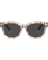 Burberry - Vintage Check Pantos-Frame Sunglasses - Lyst