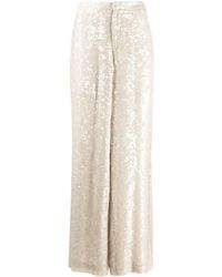 LAPOINTE - Sequinned Wide-leg Trousers - Lyst