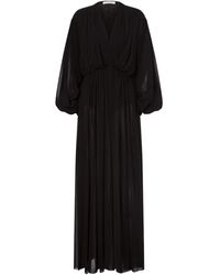 Philosophy Di Lorenzo Serafini - Maxikleid Mit V-Ausschnitt - Lyst