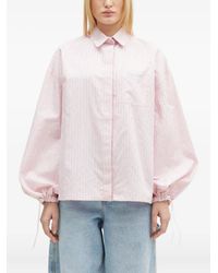 Fiorucci - Camisa a rayas con manga balloon - Lyst