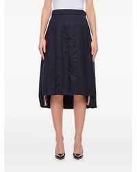 Thom Browne - Pleated Midi Skirt - Lyst