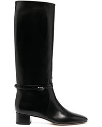 Francesco Russo Block Heel Boots - Black