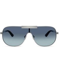 Versace - Gafas De Sol Greca Flow Mask Con Montura Piloto - Lyst