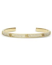 Tory Burch - Icon Pavé Cuff Bracelet - Lyst