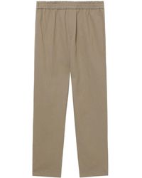 A.P.C. - Straight-leg Cotton-linen Trousers - Lyst