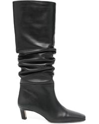 Alohas - 50Mm Kalila Slouch Calf Leather Boots - Lyst