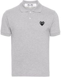 COMME DES GARÇONS PLAY - Heart-Patch Piqué Polo Shirt - Lyst