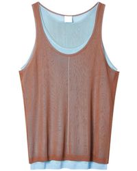 Paul Smith - Top Sin Mangas Con Doble Capa - Lyst