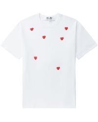 COMME DES GARÇONS PLAY - T-shirt Scattered Heart - Lyst