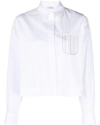 Peserico - Cropped-Hemd aus Popeline - Lyst