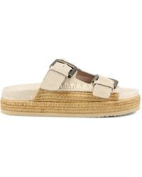 Mou - Plateau-Sandalen Mit Schnalle - Lyst