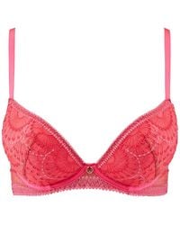 Aubade - Pure Vibration Embroidered Push-Up Bra - Lyst
