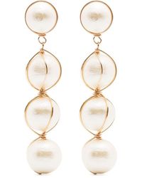 Cult Gaia - Giga Pearl Drop Earrings - Lyst