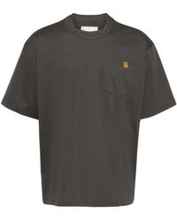 Sacai - S Crew-neck Cotton T-shirt - Lyst