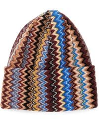 Missoni - Zigzag-Knit Beanie Hat - Lyst