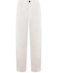 MYTHINKS - Pleated Cotton Trousers - Lyst