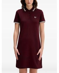 Fred Perry - Robe Polo Courte À Double Liseré - Lyst