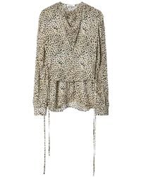 Lemaire - Layered Blouse Leopard Printed Viscose - Lyst