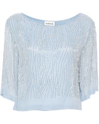 P.A.R.O.S.H. - Bead-embellished Blouse - Lyst