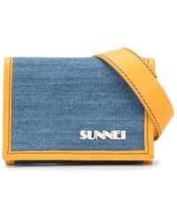 Sunnei - Logo Print Trifold Wallet - Lyst