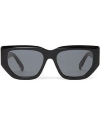 Stella McCartney - Logo-Engraved Rectangle-Frame Sunglasses - Lyst
