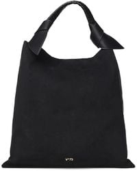 V73 - Suede-Effect Knotted Shoulder Bag - Lyst