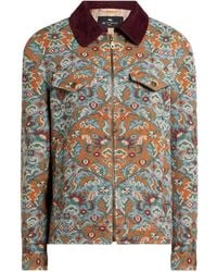 Etro - Zip-Up Floral Jacket - Lyst