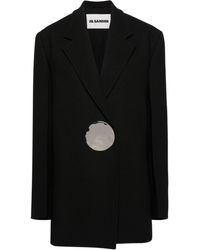 Jil Sander - Coin-detail Double-breasted Blazer - Lyst