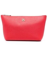 Tommy Hilfiger - Kosmetiktasche Mit Monogramm-Schild - Lyst