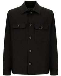 Corneliani - Flap-Pocket Button-Up Shirt Jacket - Lyst