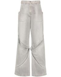 The Attico - Wide-Leg Denim Cotton Jeans - Lyst