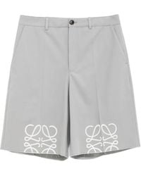 Loewe - Anagram Cotton Shorts - Lyst