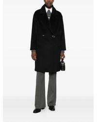 Pennyblack - Double-Breasted Notched-Lapels Coat - Lyst