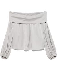 D.exterior - Satin Blouse - Lyst