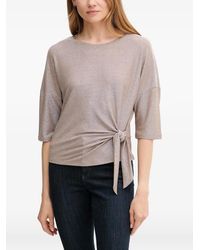 Ouí - Knot-Detail Blouse - Lyst