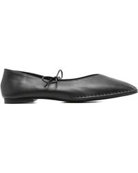 Alohas - Bow-Detail Square-Toe Ballet Flats - Lyst
