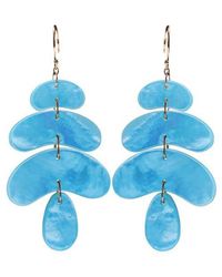 Ten Thousand Things - 18kt Yellow Gold Totem Turquoise Earrings - Lyst