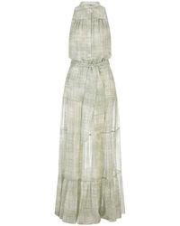 Kiton - Abstract-Print Maxi Dress - Lyst