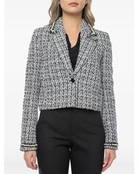 KARL LAGERFELD - Embellished Bouclé Jacket - Lyst