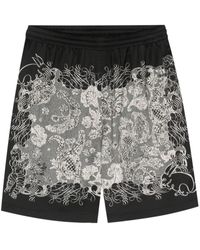 Acne Studios - Pantalones cortos de chándal con estampado floral - Lyst