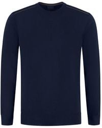 Paul & Shark - Contrast-Trim Crew-Neck Sweater - Lyst