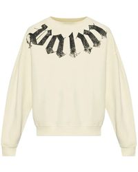 Palm Angels - Logo-Print Cotton Sweatshirt - Lyst