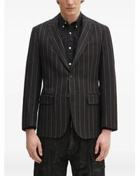 Wacko Maria - Pinstripe Single-Breasted Blazer - Lyst