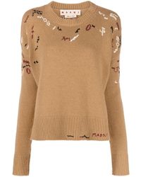 Marni - Trui Met Ronde Hals - Lyst