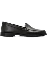 Aeyde - Arthur Topstitched Leather Loafers - Lyst