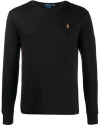 Polo Ralph Lauren Felpa con ricamo - Nero
