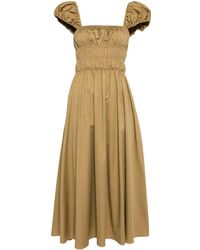 Cynthia Rowley - Midi Length Cotton Dress - Lyst