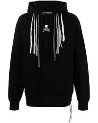 MASTERMIND WORLD - Logo-Print Tassel-Detail Hoodie - Lyst